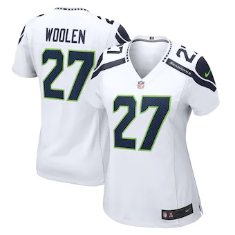 womens nike tariq woolen white seattle seahawks game player